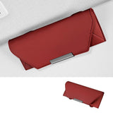 Sunglasses Holder for Car Sun Visor for Car, SUV, Truck Car Interior Generic Red