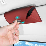 Sunglasses Holder for Car Sun Visor for Car, SUV, Truck Car Interior Generic Red