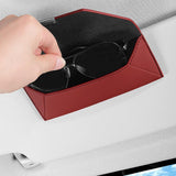 Sunglasses Holder for Car Sun Visor for Car, SUV, Truck Car Interior Generic Red