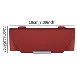 Sunglasses Holder for Car Sun Visor for Car, SUV, Truck Car Interior Generic Red