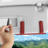 Sunglasses Holder for Car Sun Visor for Car, SUV, Truck Car Interior Generic Red