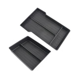 2 Pieces Center Console Armrest Storage Box for Tesla Model 3 2024