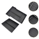 2 Pieces Center Console Armrest Storage Box for Tesla Model 3 2024