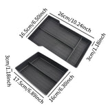 2 Pieces Center Console Armrest Storage Box for Tesla Model 3 2024