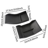 2Pcs Center Console Armrest Storage Box Tray Holder for Tesla Model Y 3