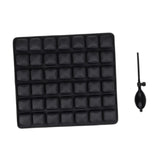 Inflatable Seat Cushion Soft Cushion Pad for Home Living Car Wheelchair Black
