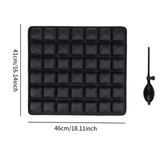 Inflatable Seat Cushion Soft Cushion Pad for Home Living Car Wheelchair Black