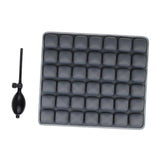 Inflatable Seat Cushion Soft Cushion Pad for Home Living Car Wheelchair Gray