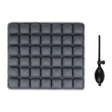 Inflatable Seat Cushion Soft Cushion Pad for Home Living Car Wheelchair Gray