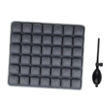 Inflatable Seat Cushion Soft Cushion Pad for Home Living Car Wheelchair Gray