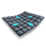 Inflatable Seat Cushion Soft Cushion Pad for Home Living Car Wheelchair Gray