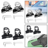 2x Generic LED Light Bar Mounting Brackets Work Pod Light Mount Clamps Silver