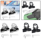 2x Generic LED Light Bar Mounting Brackets Work Pod Light Mount Clamps Silver