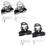 2x Generic LED Light Bar Mounting Brackets Work Pod Light Mount Clamps Silver