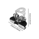 2x Generic LED Light Bar Mounting Brackets Work Pod Light Mount Clamps Silver