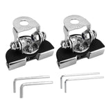 2x Generic LED Light Bar Mounting Brackets Work Pod Light Mount Clamps Silver
