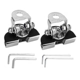 2x Generic LED Light Bar Mounting Brackets Work Pod Light Mount Clamps Silver