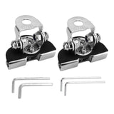 2x Generic LED Light Bar Mounting Brackets Work Pod Light Mount Clamps Silver
