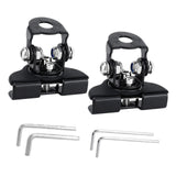 2x Generic LED Light Bar Mounting Brackets Work Pod Light Mount Clamps Black