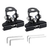 2x Generic LED Light Bar Mounting Brackets Work Pod Light Mount Clamps Black