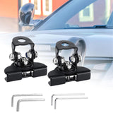 2x Generic LED Light Bar Mounting Brackets Work Pod Light Mount Clamps Black