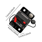 Thermal Circuit Breaker Trip Switch for Atvs Marine Boat Trolling Motor 60A