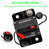 Thermal Circuit Breaker Trip Switch for Atvs Marine Boat Trolling Motor 60A