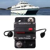 Thermal Circuit Breaker Trip Switch for Atvs Marine Boat Trolling Motor 120A