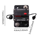 Thermal Circuit Breaker Trip Switch for Atvs Marine Boat Trolling Motor 120A