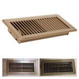 RV Floor Register 10 x 4" Air Vent Cover Cover for Indoor Floor Ceiling Brown