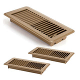 RV Floor Register 10 x 4" Air Vent Cover Cover for Indoor Floor Ceiling Brown