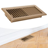 RV Floor Register 10 x 4" Air Vent Cover Cover for Indoor Floor Ceiling Brown