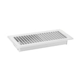 RV Floor Register 10 x 4" Air Vent Cover Cover for Indoor Floor Ceiling White