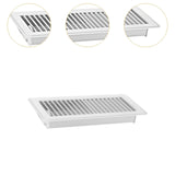 RV Floor Register 10 x 4" Air Vent Cover Cover for Indoor Floor Ceiling White