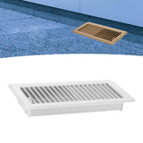 RV Floor Register 10 x 4" Air Vent Cover Cover for Indoor Floor Ceiling White