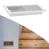 RV Floor Register 10 x 4" Air Vent Cover Cover for Indoor Floor Ceiling White