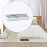 RV Floor Register 10 x 4" Air Vent Cover Cover for Indoor Floor Ceiling White