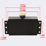Coolant Expansion Tank 1 L Aluminum 240SX WRX for Civic Integra Sturdy Black