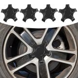4x Wheel Hub Caps Center Cover Repair Spare for Tesla Model 3 2017-2022 Bright Black