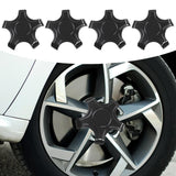 4x Wheel Hub Caps Center Cover Repair Spare for Tesla Model 3 2017-2022 Bright Black