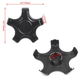 4x Wheel Hub Caps Center Cover Repair Spare for Tesla Model 3 2017-2022 Bright Black