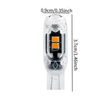 Generic LED Bulb for Car DC 12V Practical LED Wedge Light Bulb for Auto Yellow