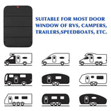 RV Door Window Shade Cover Black for Motorhomes Travel Trailers Campers