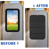 RV Door Window Shade Cover Black for Motorhomes Travel Trailers Campers