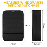 RV Door Window Shade Cover Black for Motorhomes Travel Trailers Campers