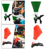 Engine Oil Funnel for Cars Trucks Automotive Easy to Use Accessory Mess Free Green