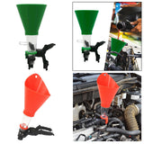 Engine Oil Funnel for Cars Trucks Automotive Easy to Use Accessory Mess Free Green