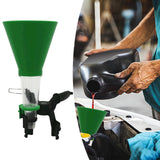 Engine Oil Funnel for Cars Trucks Automotive Easy to Use Accessory Mess Free Green