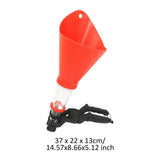 Engine Oil Funnel for Cars Trucks Automotive Easy to Use Accessory Mess Free Red