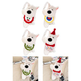 Generic Plushie Dog Car Tissue Holder Cartoon for Long Distance Trip Auto Red Cherry